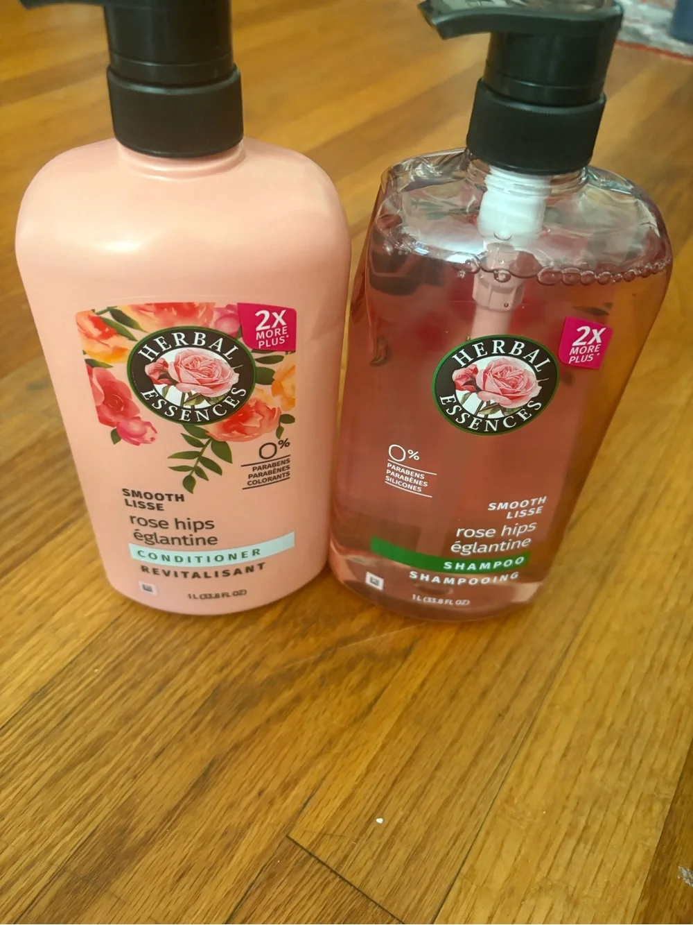 Rose Hips Smooth Conditioner & Shampoo — Pink